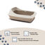 Nice Care Bandeja Sanitaria Birba Cornice Beige para gatos, , large indicador imagen numero 3